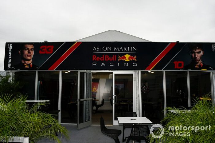 El hospitality de Red Bull Racing