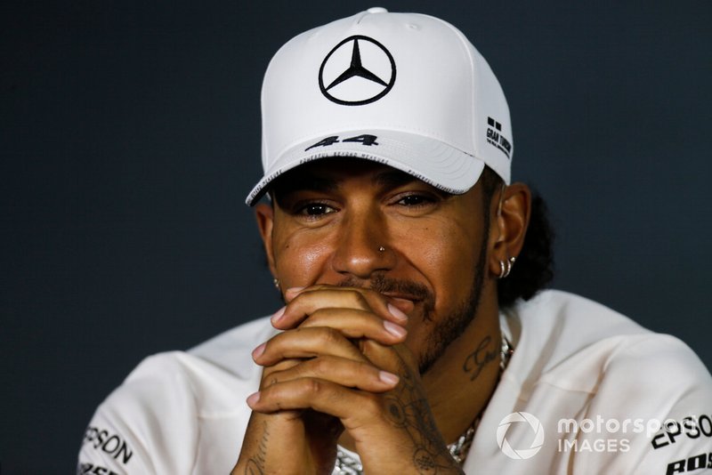 Lewis Hamilton, Mercedes AMG F1, en conférence de presse
