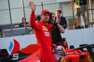 Sebastian Vettel, Ferrari, after Qualifying