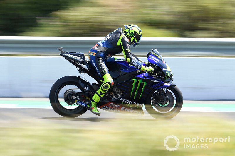 Valentino Rossi schaffte es nach dem Defekt noch geradeso in die Top 10