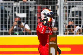 Pole man Sebastian Vettel, Ferrari