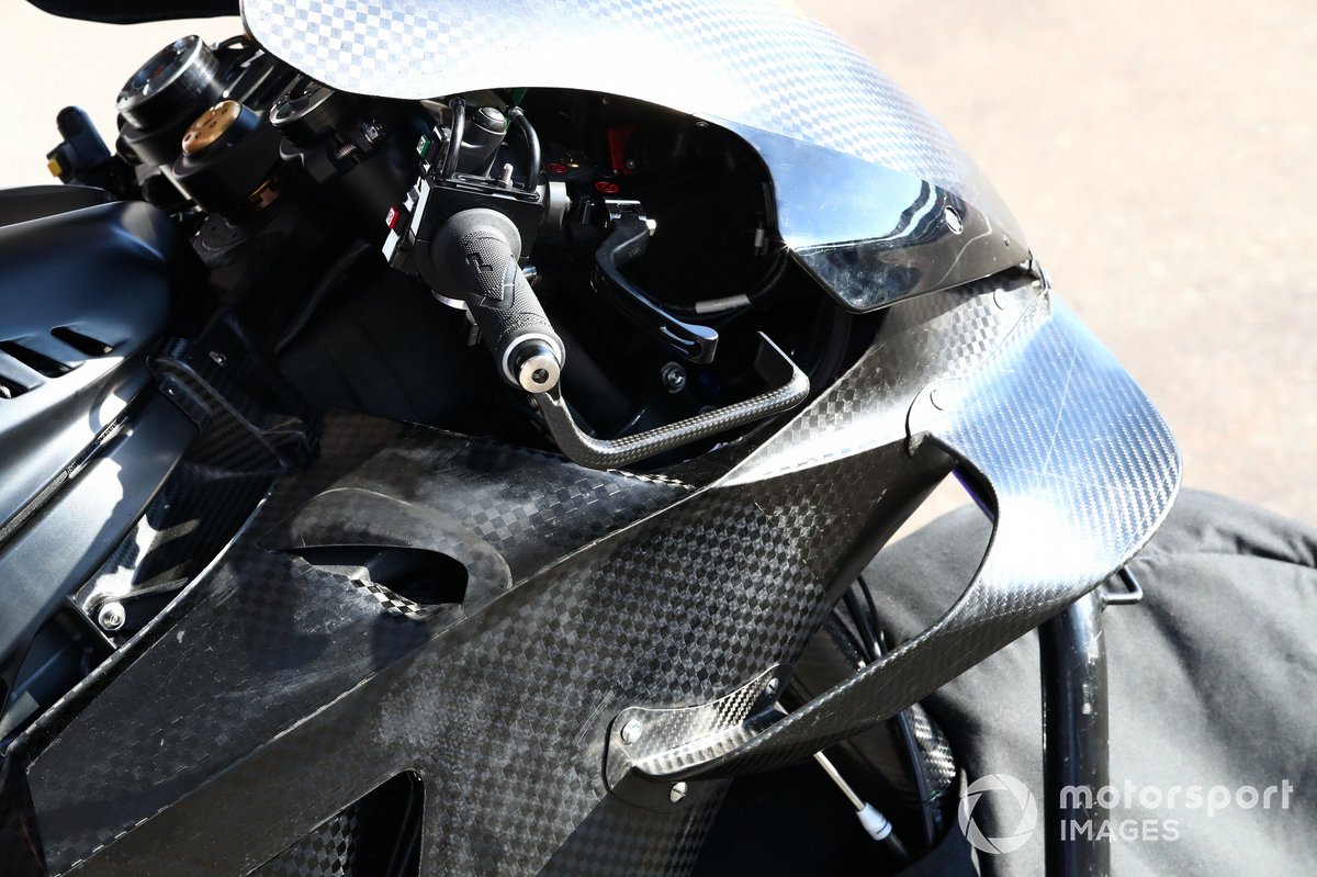 La moto del Yamaha Factory Racing