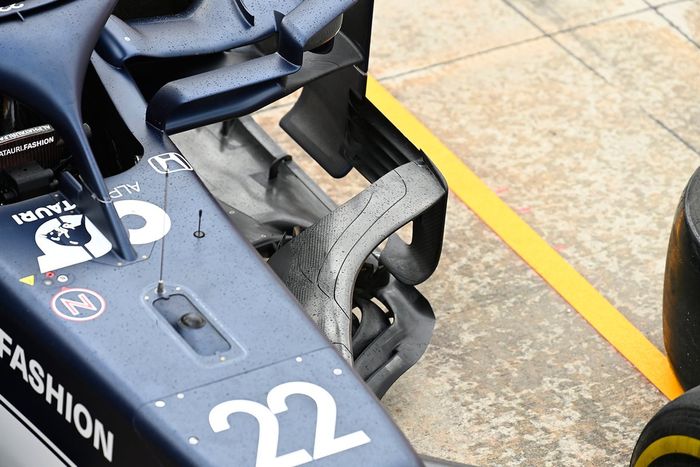 Detalle del bargeboard AlphaTauri AT02