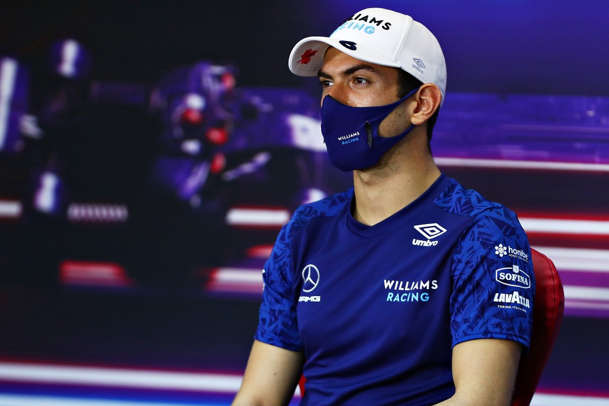Nicholas Latifi, Williams en la conferencia de prensa