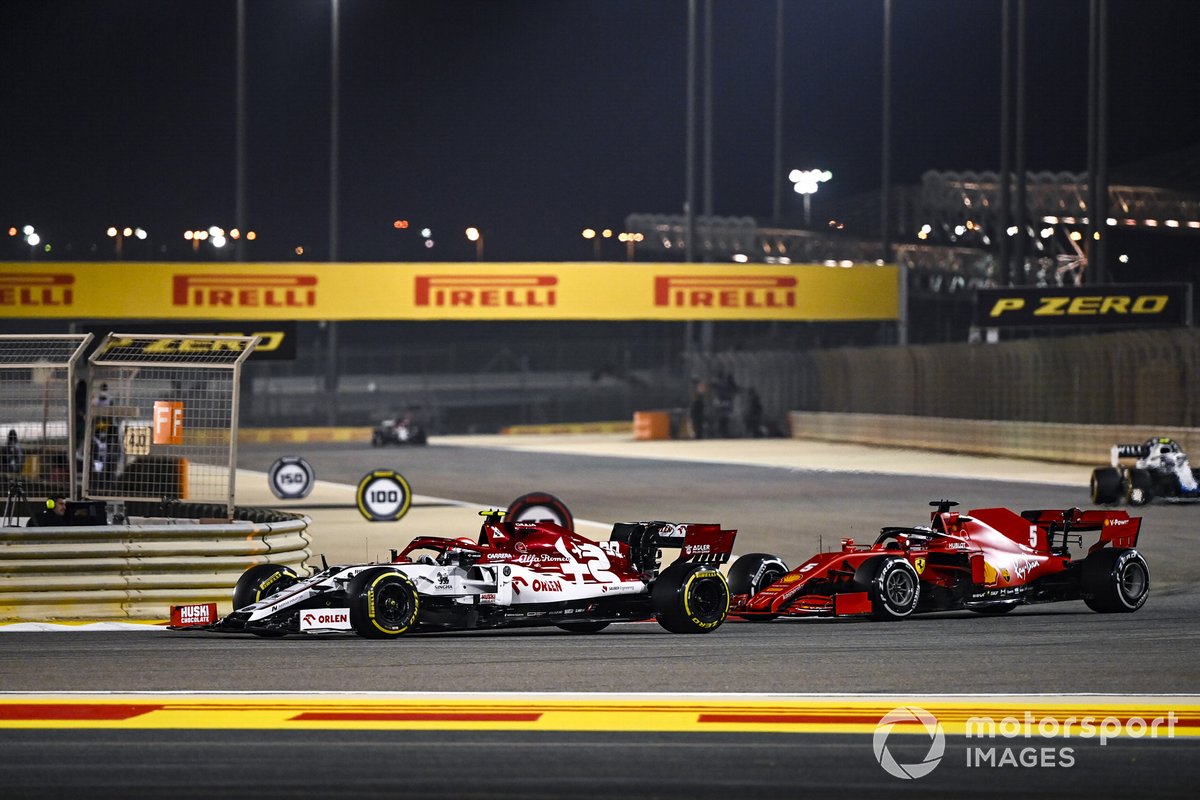 Antonio Giovinazzi, Alfa Romeo Racing C39, Sebastian Vettel, Ferrari SF1000