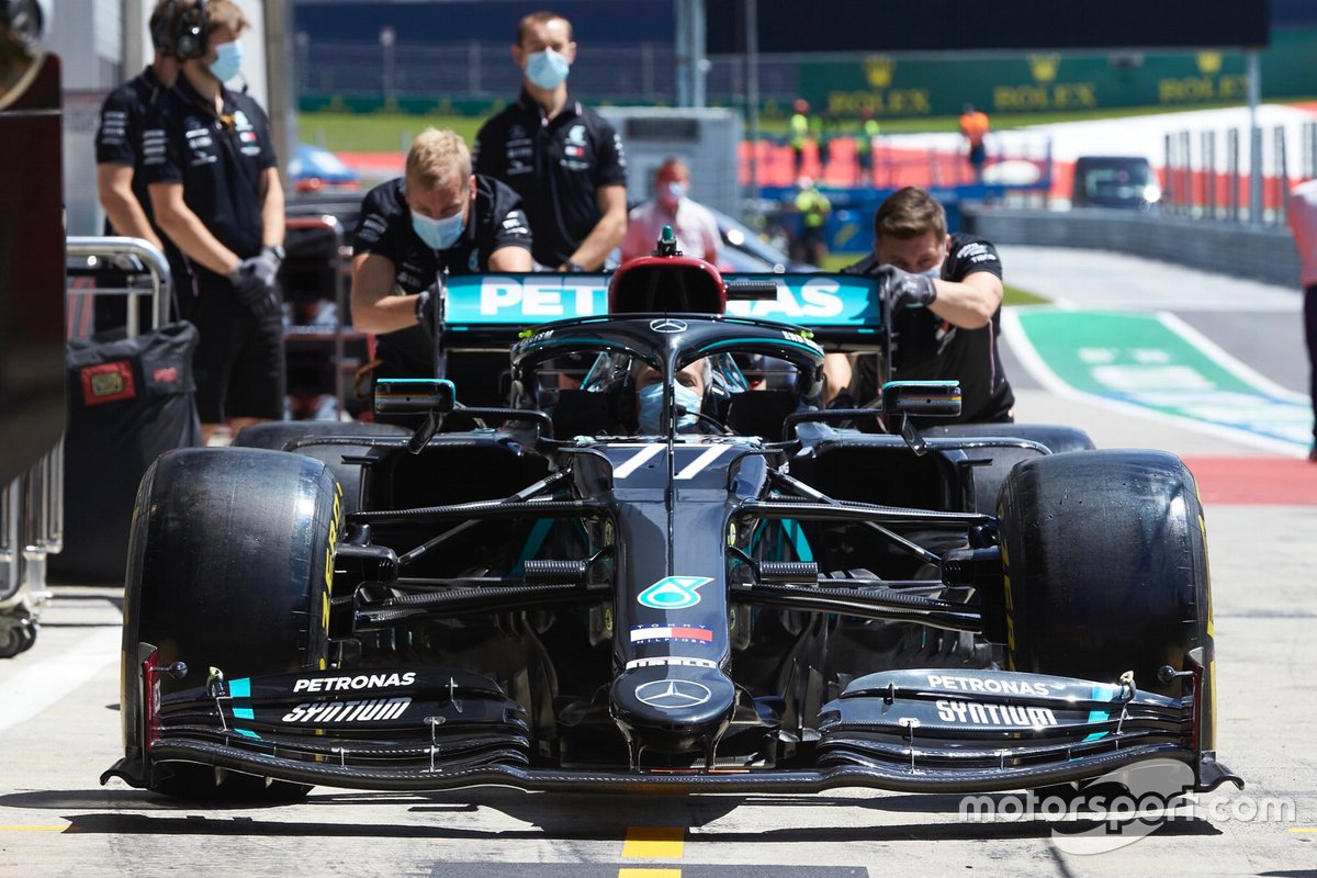 La macchina di Valtteri Bottas, Mercedes AMG F1 W11