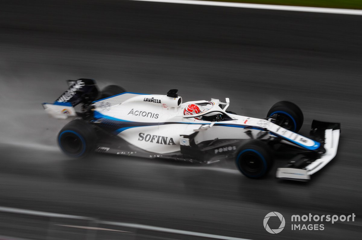 George Russell, Williams FW43. Il talento inglese ha brillato nelle complicate qualifiche della Stiria