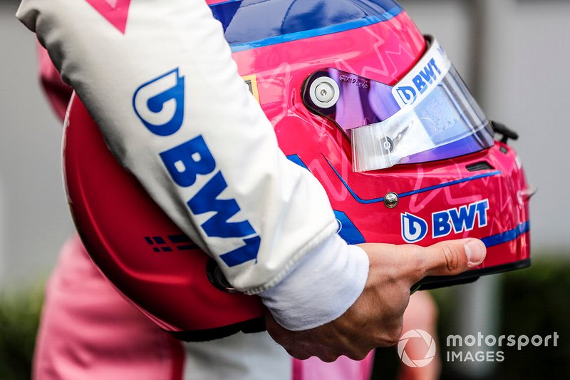 Il casco di Lance Stroll, Racing Point