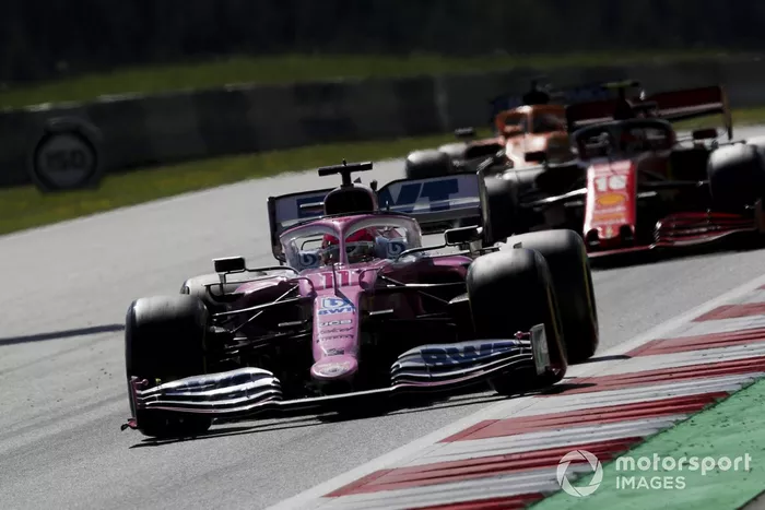 Sergio Pérez, Racing Point RP20, Charles Leclerc, Ferrari SF1000