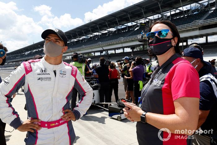 Alex Palou,  Dale Coyne Racing with Team Goh Honda, Karina Redmond