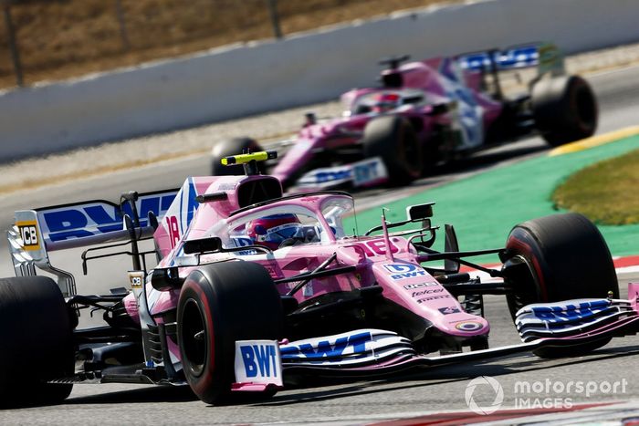 Lance Stroll, Racing Point RP20, Sergio Pérez, Racing Point RP20