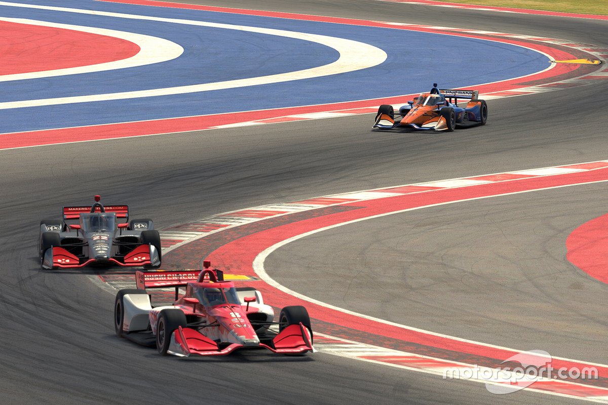 Marcus Ericsson, Chip Ganassi Racing, Simon Pagenaud, Team Penske, Scott Dixon, Chip Ganassi Racing