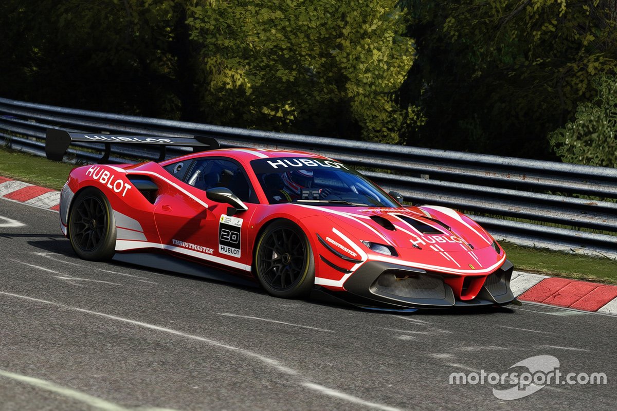 Ferrari 488 Challenge Evo в виртуальных гонках
