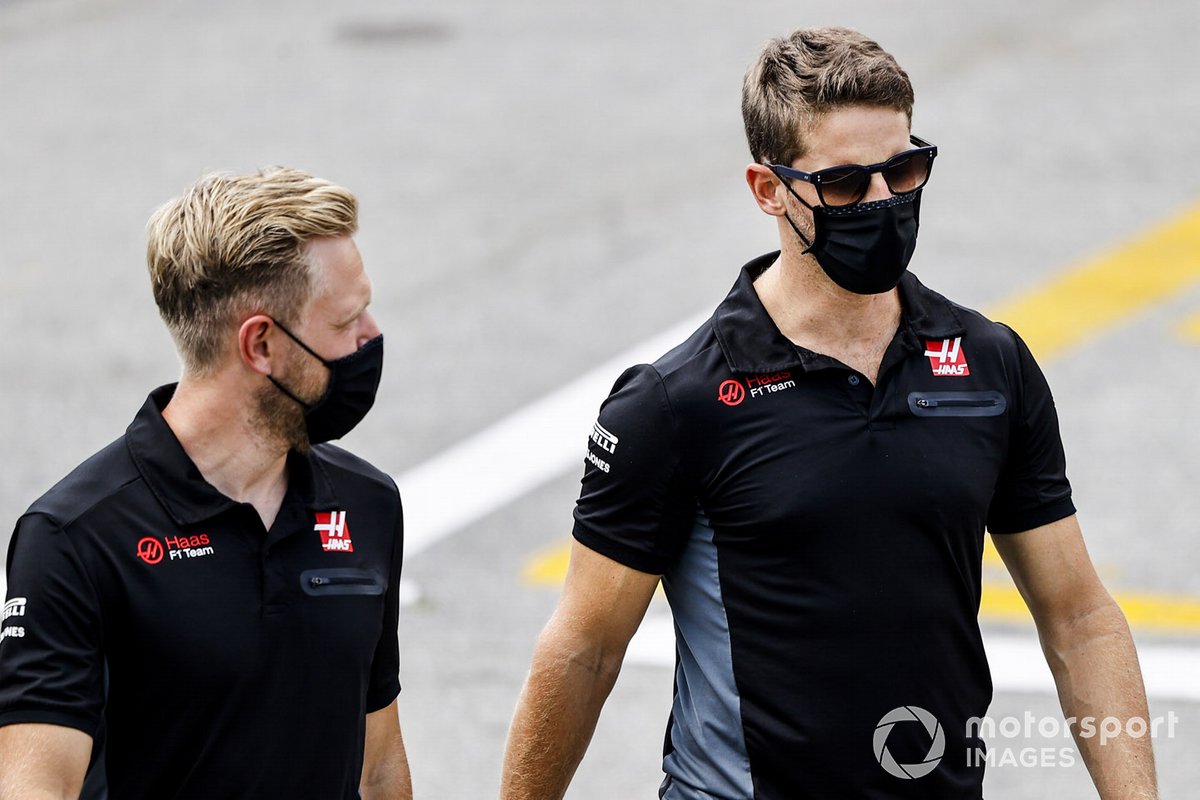 Kevin Magnussen, Haas F1, Romain Grosjean, Haas F1