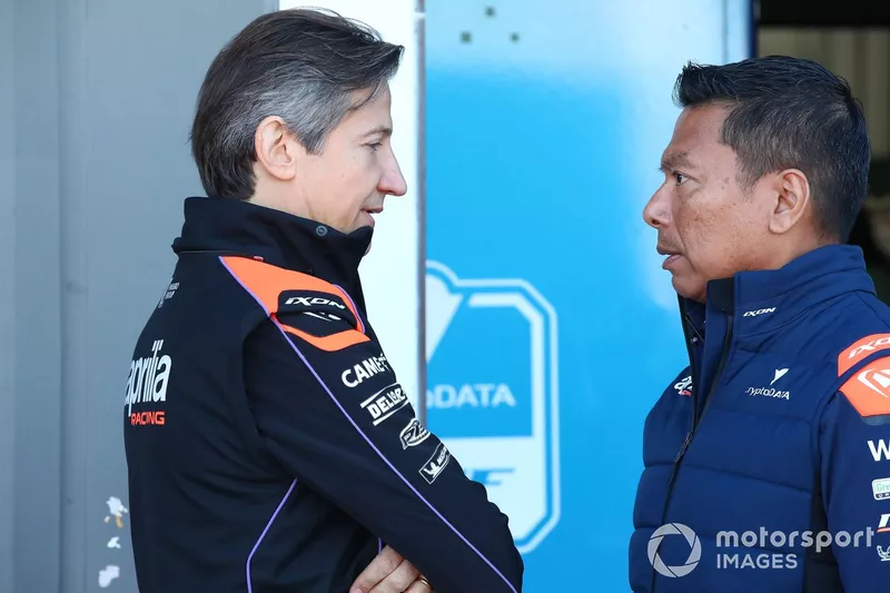 Massimo Rivola, Aprilia Racing CEO, Razlan Razali, RNF MotoGP Racing