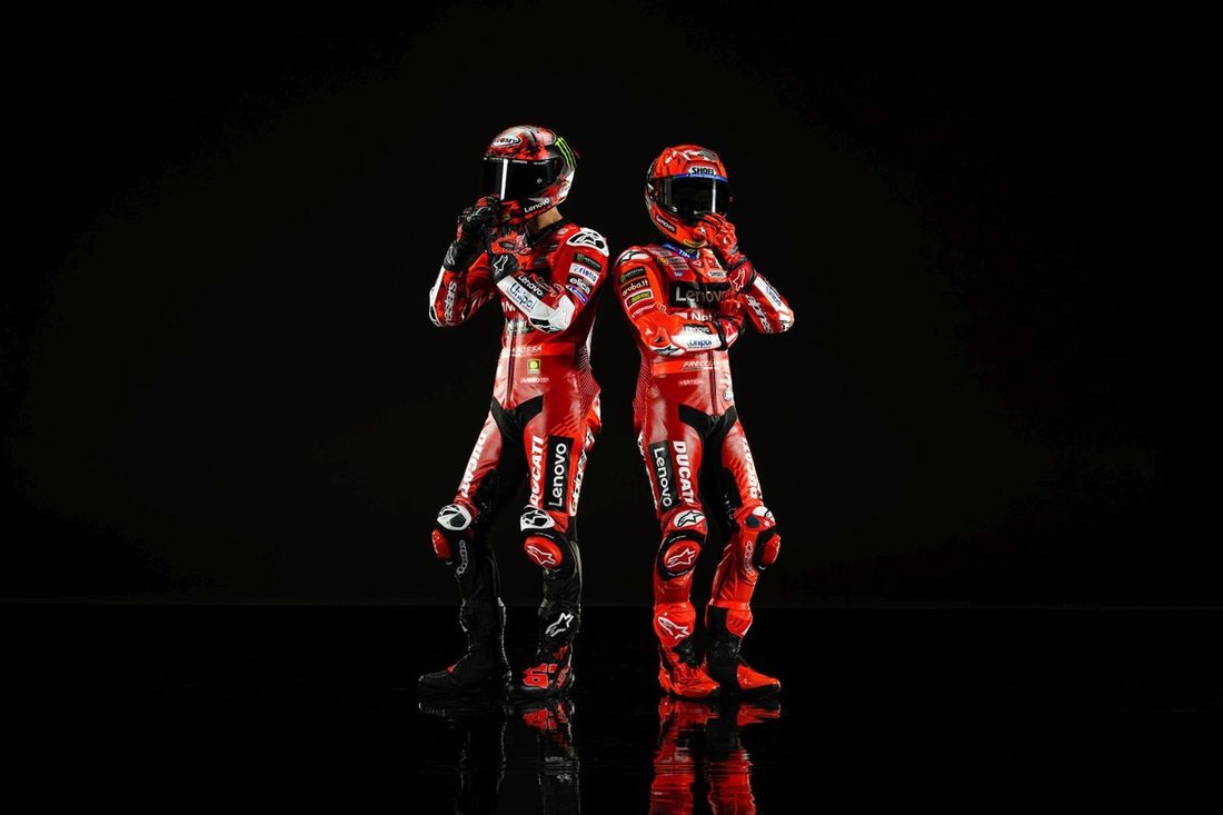 Francesco Bagnaia, Equipo Ducati, Marc Márquez, Equipo Ducati