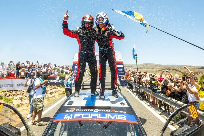 Winner Kalle Rovanperä, Jonne Halttunen, Toyota Gazoo Racing WRT Toyota GR Yaris Rally1