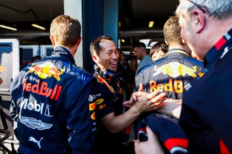 Red Bull team aan podium voor Max Verstappen, Red Bull Racing