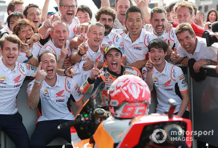Marc Márquez, ganador de la carrera