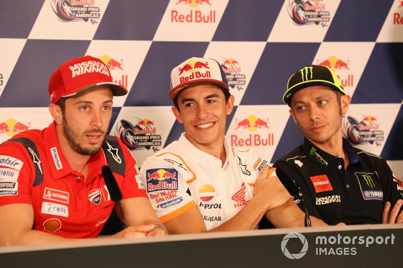 Andrea Dovizioso, Ducati Team, Marc Marquez, Repsol Honda Team, Valentino Rossi, Yamaha Factory Racing, Press Conference