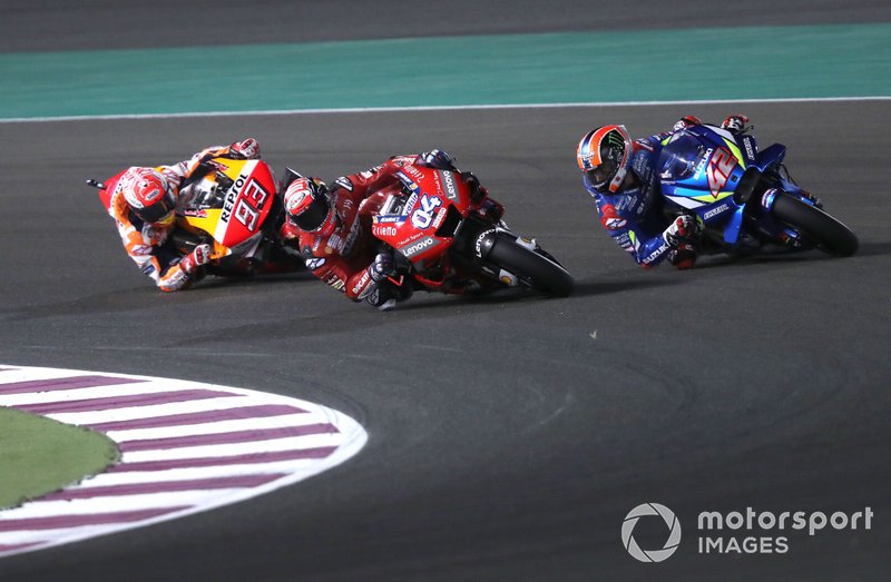 Andrea Dovizioso, Ducati Team, Marc Marquez, Repsol Honda Team, Alex Rins, Team Suzuki MotoGP