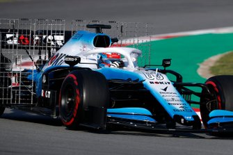 George Russell, Williams FW42 avec des capteurs aérodynamiques