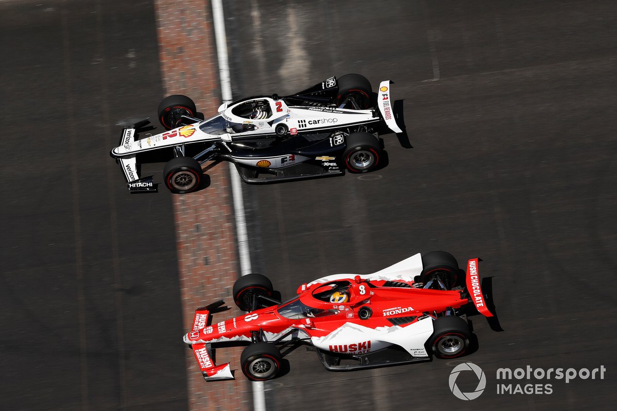Josef Newgarden, Team Penske Chevrolet, Marcus Ericsson, Chip Ganassi Racing Honda
