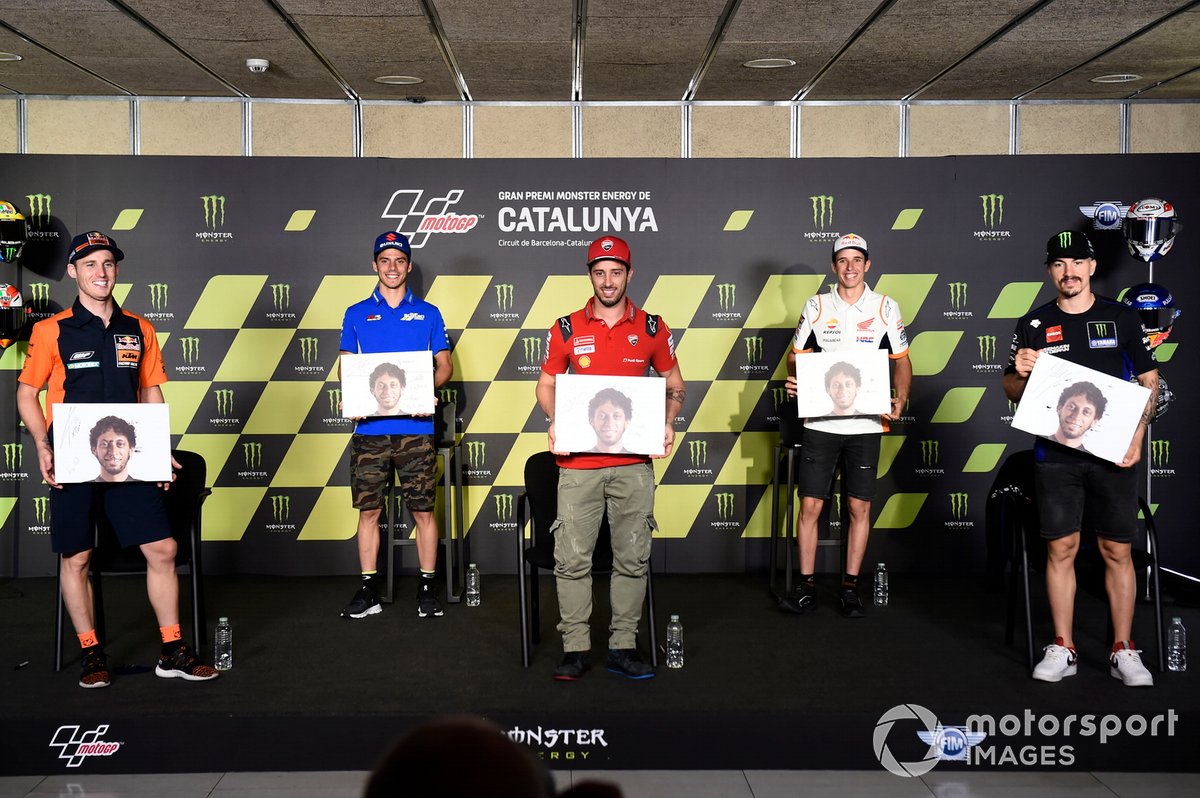Pol Espargaró, Red Bull KTM Factory Racing, Joan Mir, Team Suzuki MotoGP, Andrea Dovizioso, Ducati Team, Alex Márquez, Repsol Honda Team, Maverick Viñales, Yamaha Factory Racing