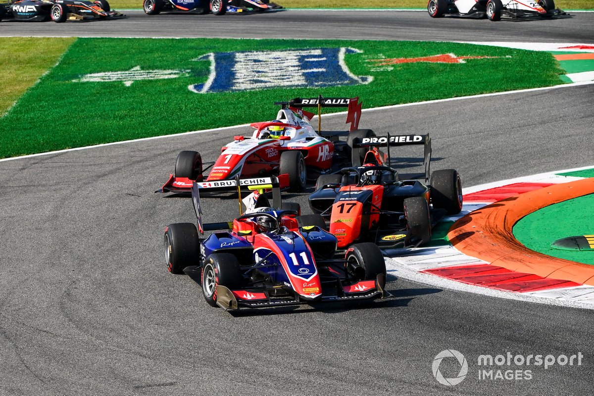 David Beckmann, Trident, Richard Verschoor, MP Motorsport e Oscar Piastri, Prema Racing