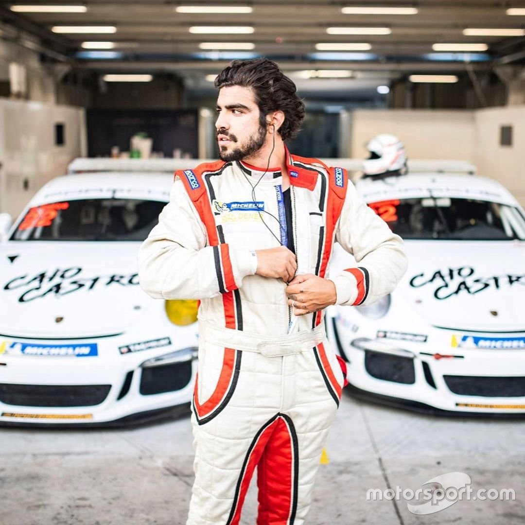 Caio Castro em treino da Porsche Cup