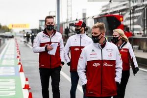 Mick Schumacher, Alfa Romeo walks the track