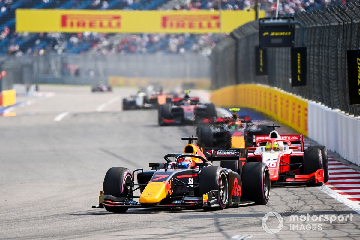 Yuki Tsunoda, Carlin y Mick Schumacher, Prema Racing
