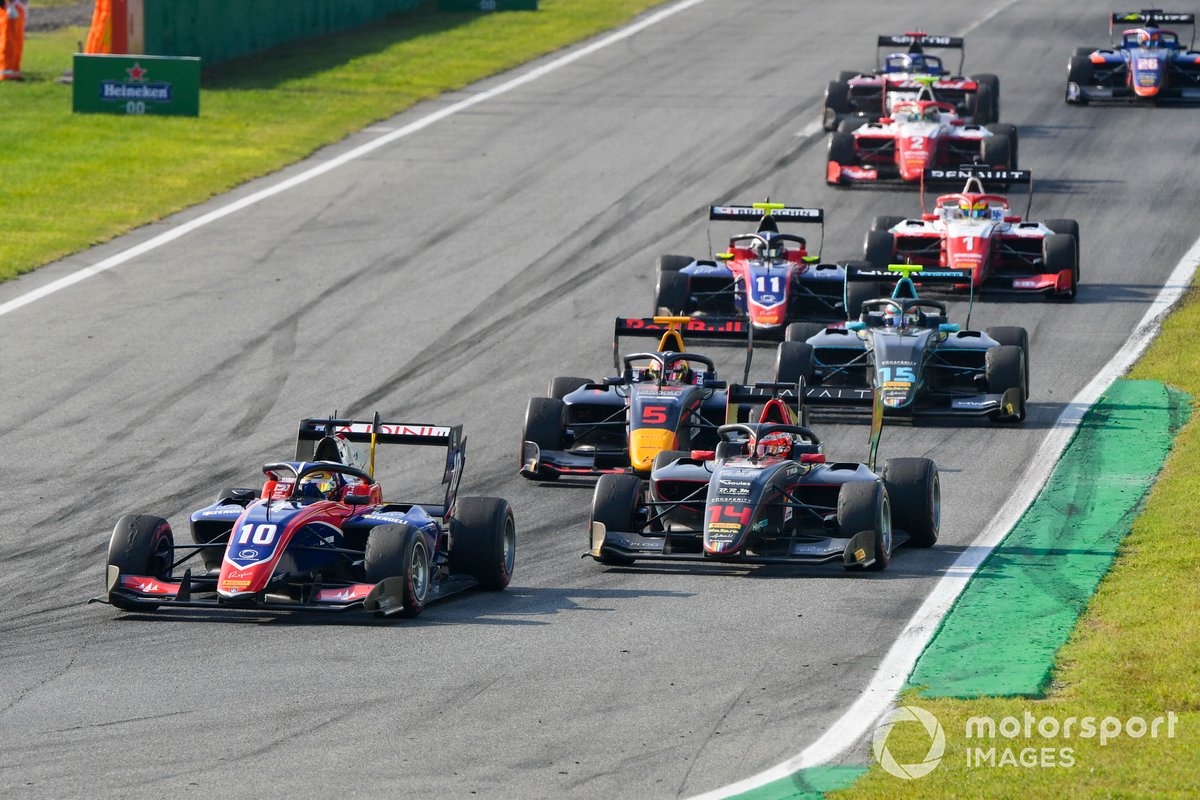 Lirim Zendeli, Trident, Enzo Fittipaldi, HWA Racelab y Liam Lawson, Hitech Grand Prix