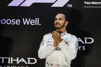 Lewis Hamilton, Mercedes AMG F1, 1st position, on the podium