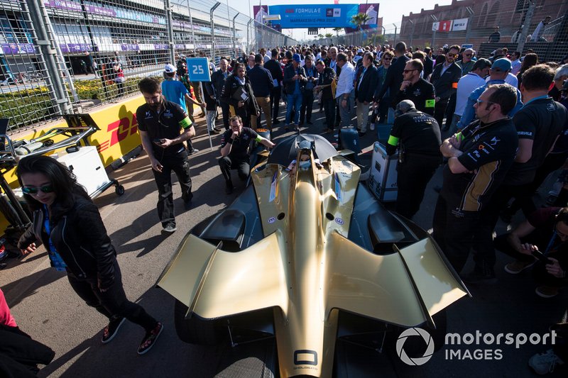 La monoposto di Jean-Eric Vergne, DS TECHEETAH, DS E-Tense FE19, in griglia di partenza