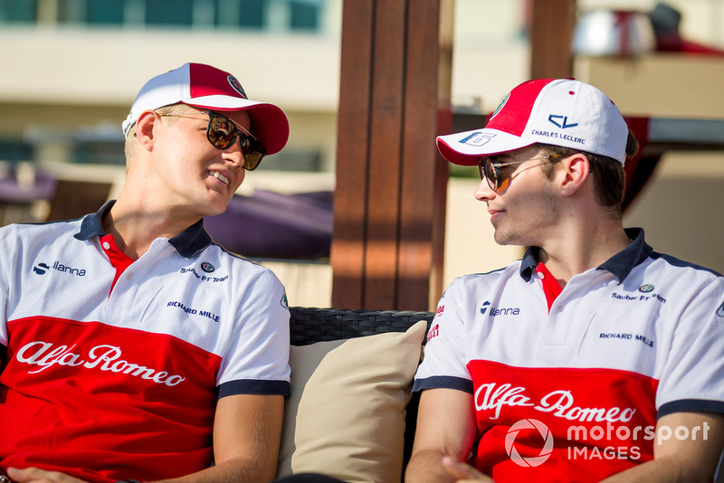 Marcus Ericsson, Sauber and Charles Leclerc, Sauber
