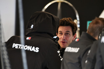 Lewis Hamilton, Mercedes AMG F1 and Toto Wolff, Mercedes AMG F1 Director of Motorsport