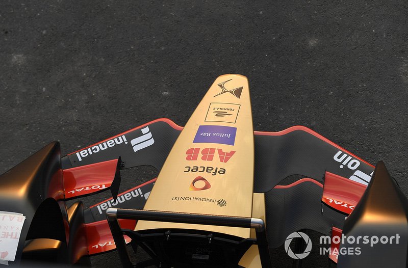 Techeetah bodywork in the pitlane