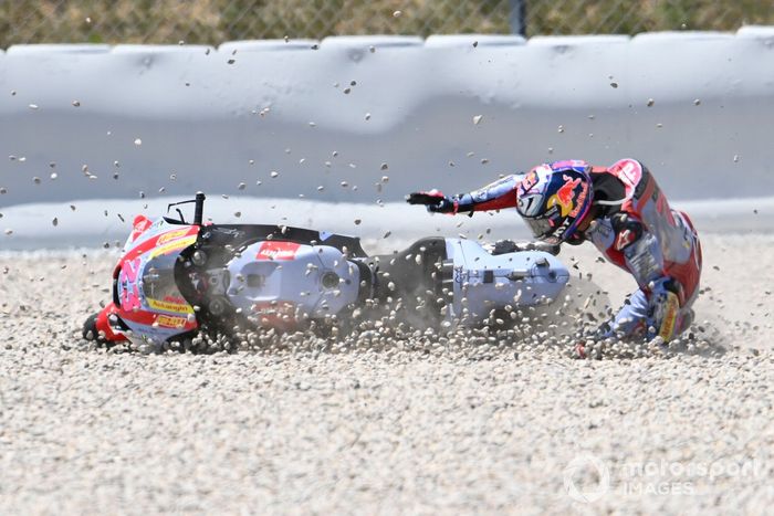 Caída de Enea Bastianini, Gresini Racing