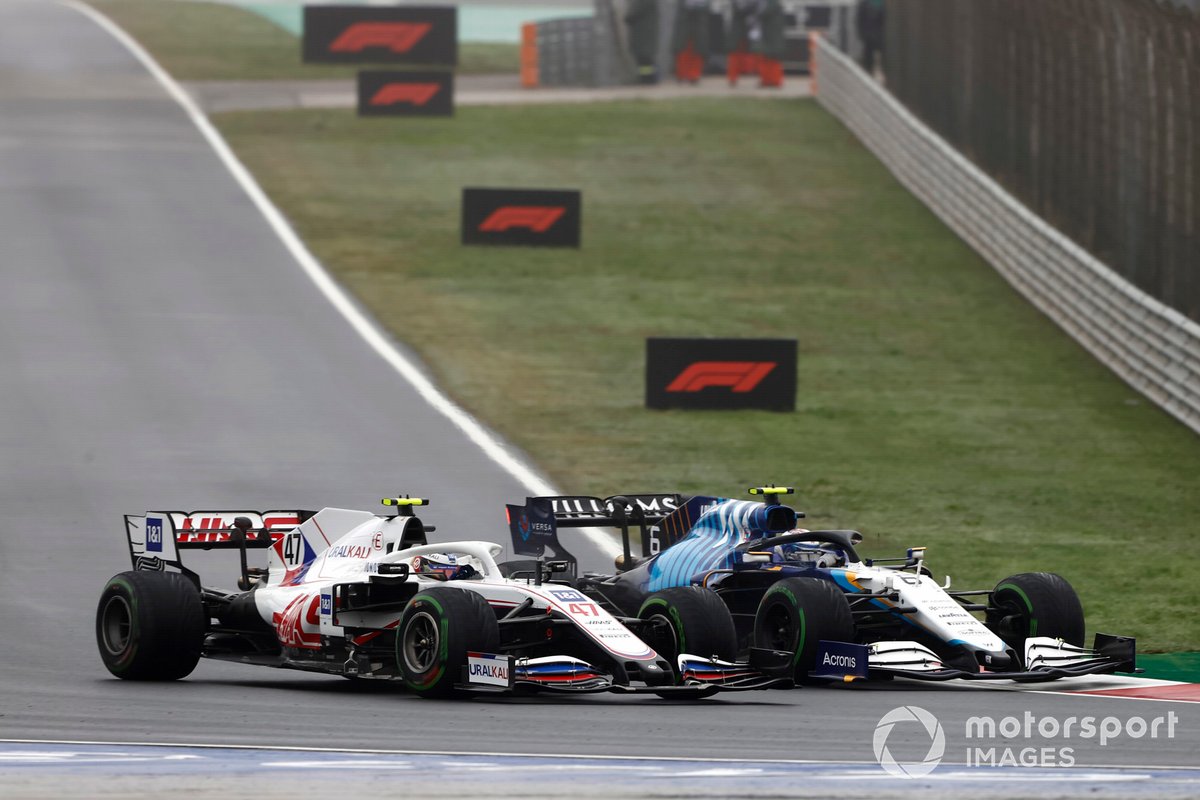 Nicholas Latifi, Williams FW43B, Mick Schumacher, Haas VF-21