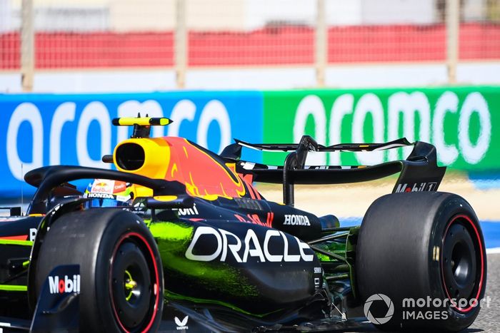 Sergio Pérez, Red Bull Racing RB19, detalle traero