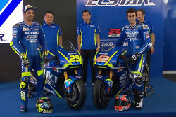 Andrea Iannone et Alex Rins avec la Suzuki MotoGP 2017