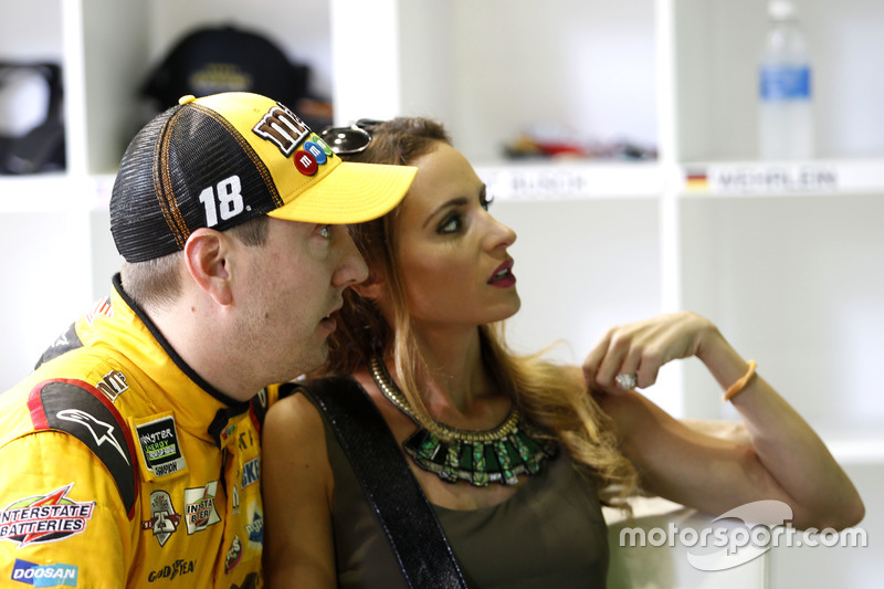 Kyle Busch with his wife Samantha