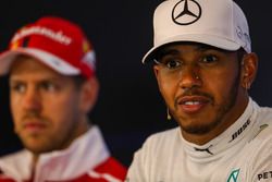 Lewis Hamilton, Mercedes AMG F1 nella conferenza stampa