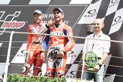 Podium: Danilo Petrucci, Pramac Racing, Domenicali, Andrea Dovizioso, Ducati Team