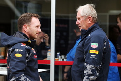 (L to R): Christian Horner, Red Bull Racing Team Principal with Dr Helmut Marko, Red Bull Motorsport Consultant