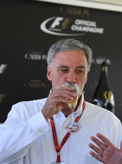 Chase Carey, Chief Executive Officer and Executive Chairman of the Formula One Group at a Carbon Champagne Media Reception