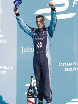 Sébastien Buemi, Renault e.Dams, sur le podium