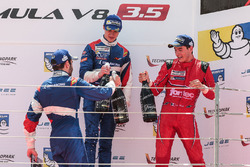 Podio: il vincitore della gara Egor Orudzhev, SMP Racing by AVF, il secondo classificato Matevos Isa