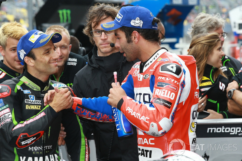 Il poleman Johann Zarco, Monster Yamaha Tech 3, Danilo Petrucci, Pramac Racing